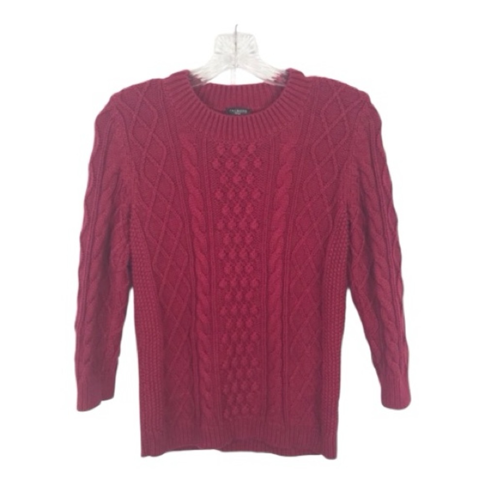 Talbots - Burgundy Red Crew Neck Sweater - Size -SP